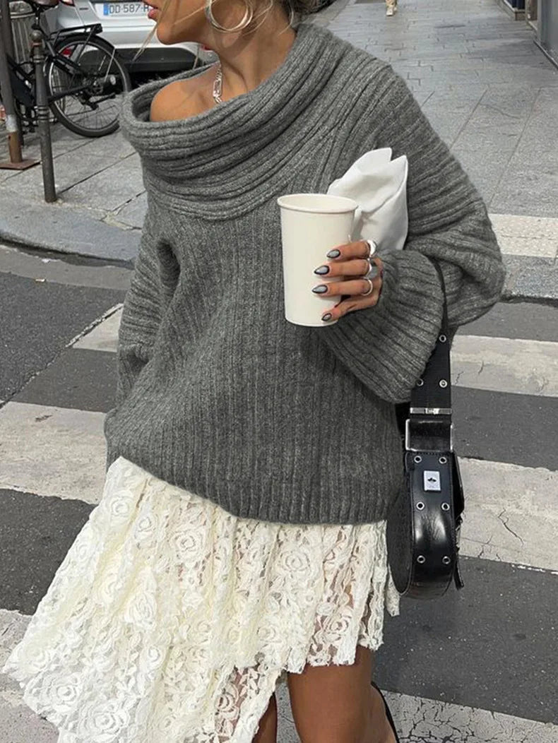Sleek One-Shoulder Knit™