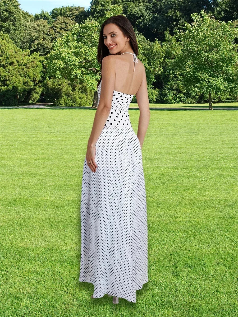 Polka Dot Maxi Dress