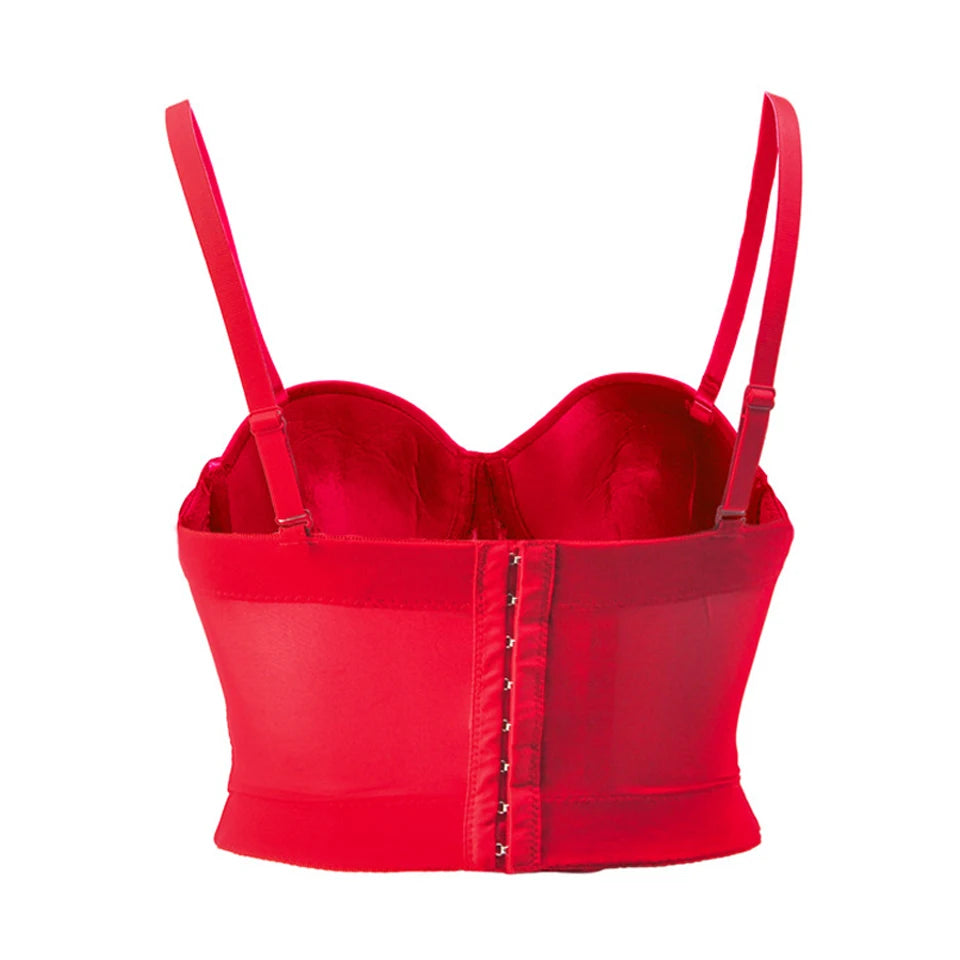 Mesh Push-Up Corset Bralette