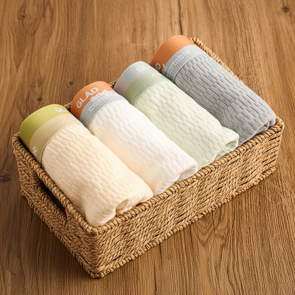 4 PCS - Pure Cotton -Men's Underwear