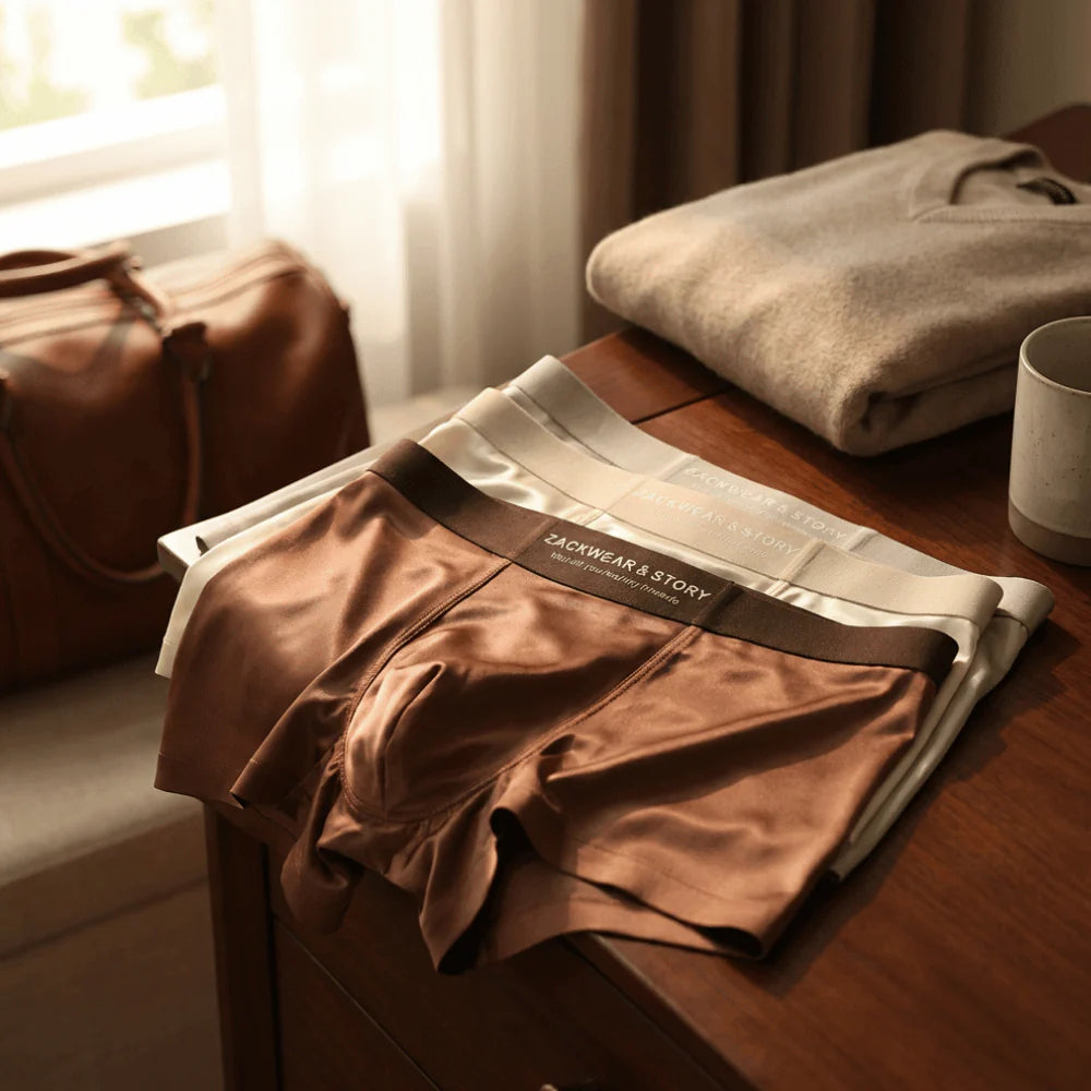 Luxury Ice Silk Boxers For Men