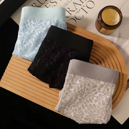 4PCS EXOTIQ Men Soft Lace Boxer Briefs