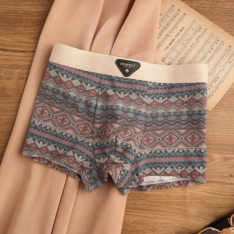 BoldComfort™ 4-Pack Retro Cotton Boxers