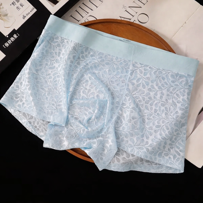 4PCS EXOTIQ Men Soft Lace Boxer Briefs