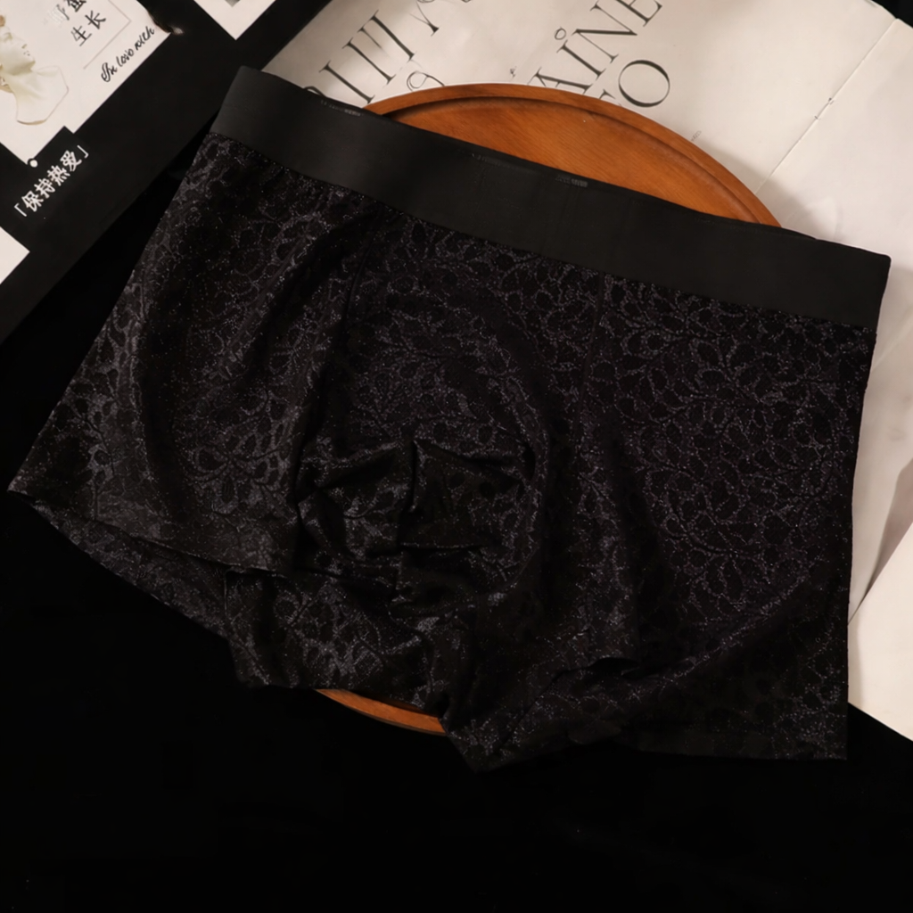 4PCS EXOTIQ Men Soft Lace Boxer Briefs