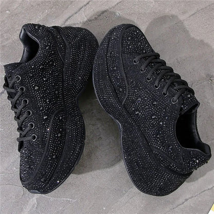CrystalChic™ -  Crystal Women's Platform Sneakers