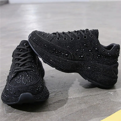 CrystalChic™ -  Crystal Women's Platform Sneakers