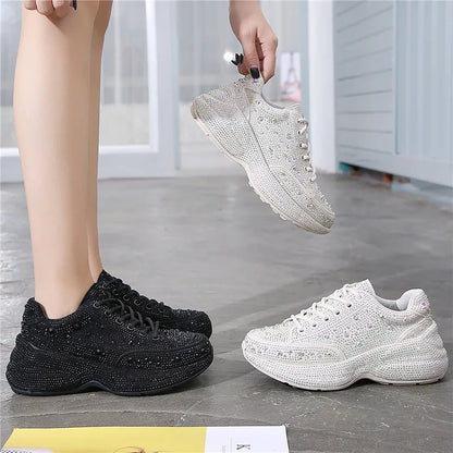 CrystalChic™ -  Crystal Women's Platform Sneakers