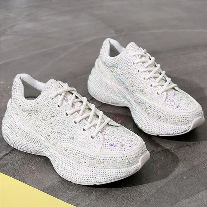 CrystalChic™ -  Crystal Women's Platform Sneakers