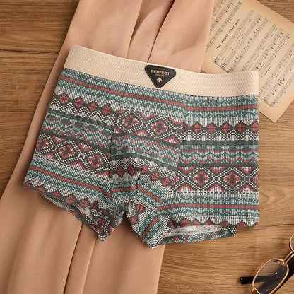 BoldComfort™ 4-Pack Retro Cotton Boxers