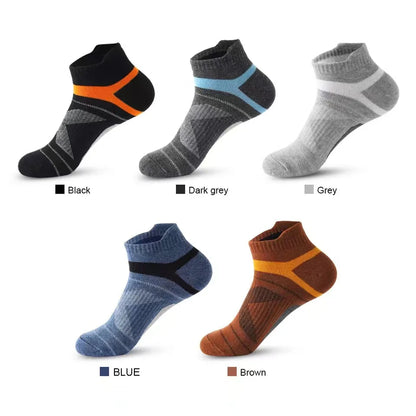 5 Pack Breathable Comfort - Men’s Cotton Ankle Socks