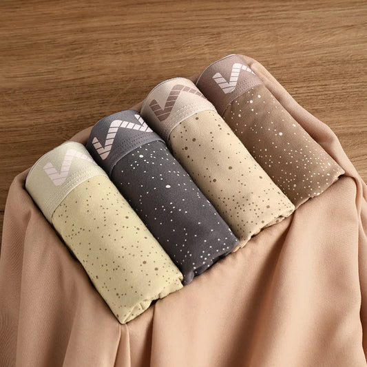 4 PCS SkyPrint Cotton Boxers