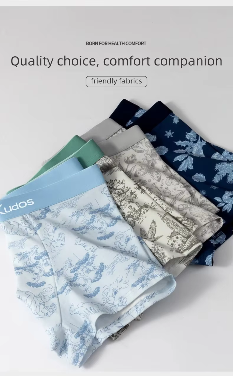 4PCS - PureCotton™ Antibacterial Boxer Trunks