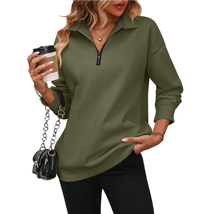 Zip-Up Comfy Casual Pullover
