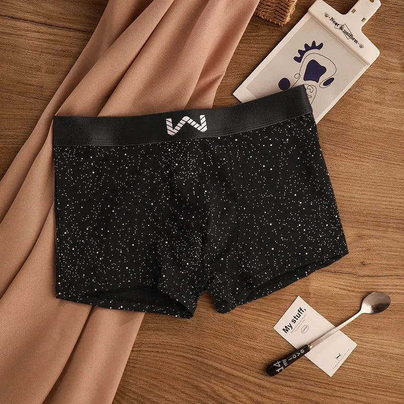 4 PCS SkyPrint Cotton Boxers