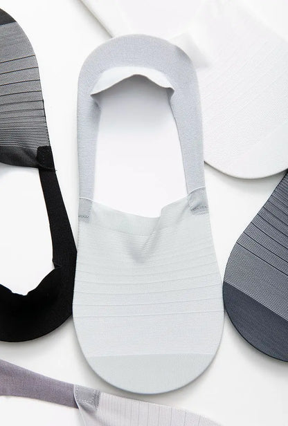 5 Pairs Men’s No-Show Ice Silk Summer Socks