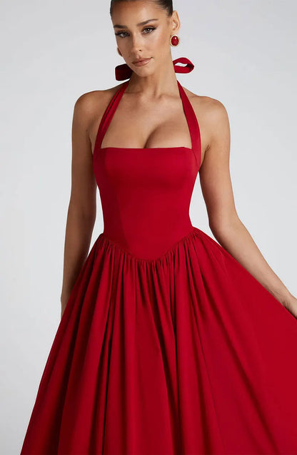 Midnight Muse™ Mesh Bandage Halter Dress