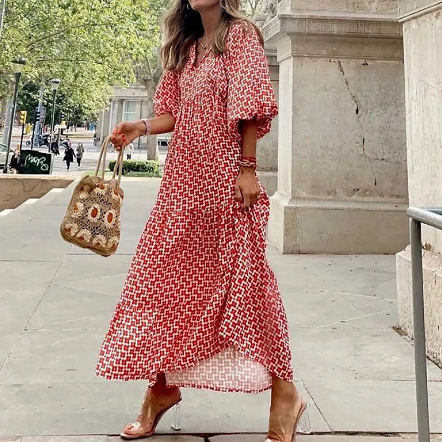 Floral Print Maxi Dress