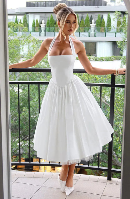 Midnight Muse™ Mesh Bandage Halter Dress