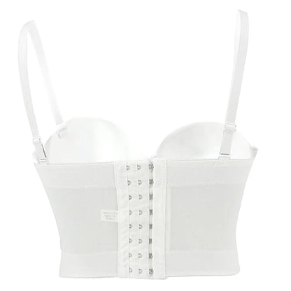 Mesh Push-Up Corset Bralette