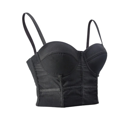 Mesh Push-Up Corset Bralette