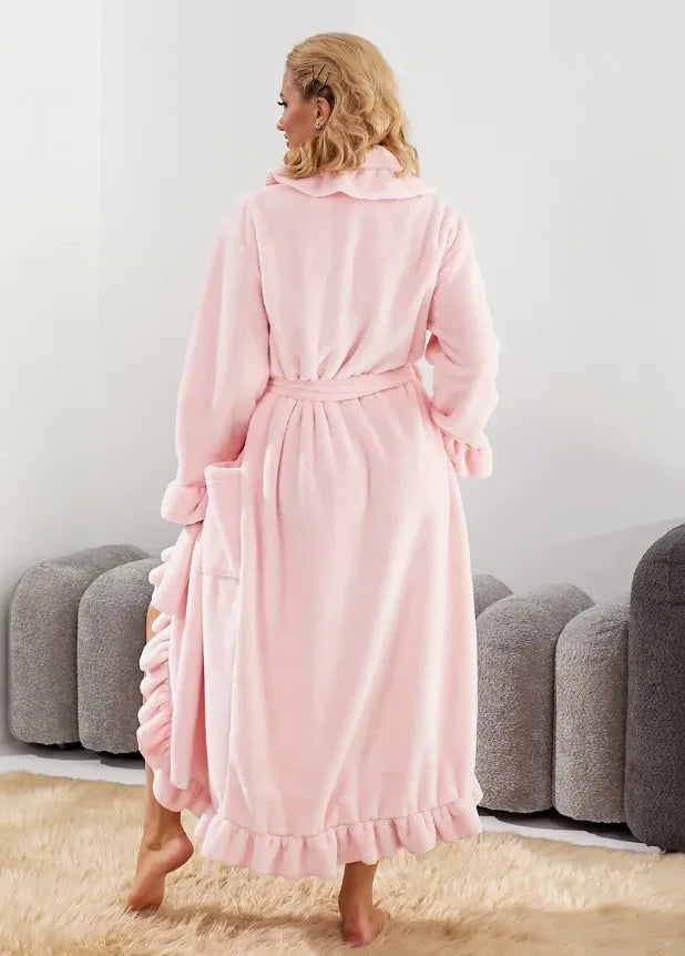 Velura™ Women’s Long Coral Velvet Robe