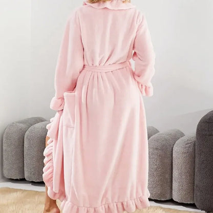 Velura™ Women’s Long Coral Velvet Robe