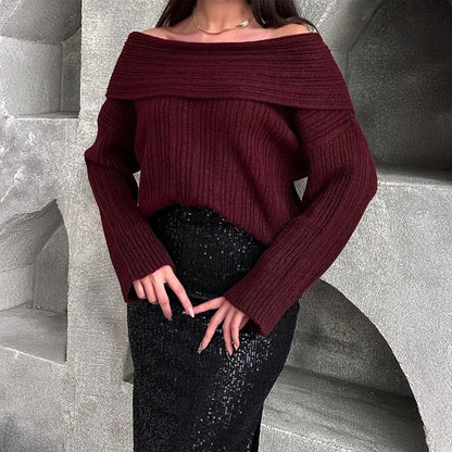 Sleek One-Shoulder Knit™