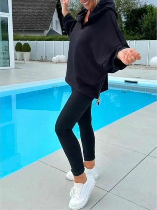 Hoodie and Harem Pants Set