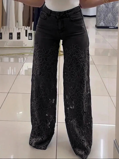LaceFlow™ Plus Size Summer Jeans