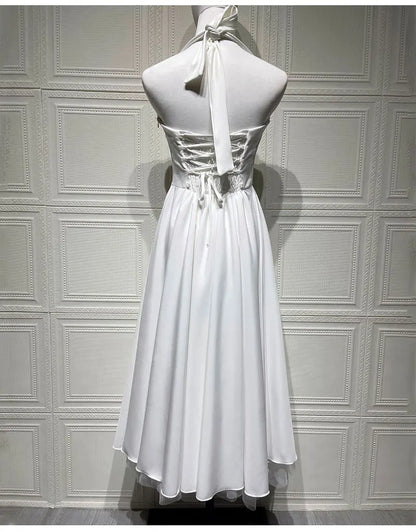 Midnight Muse™ Mesh Bandage Halter Dress
