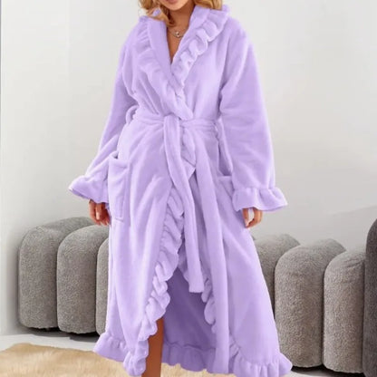 Velura™ Women’s Long Coral Velvet Robe
