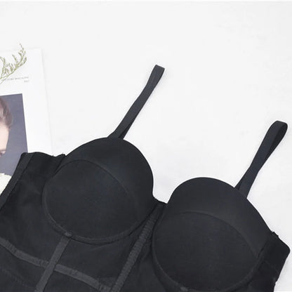 Mesh Push-Up Corset Bralette