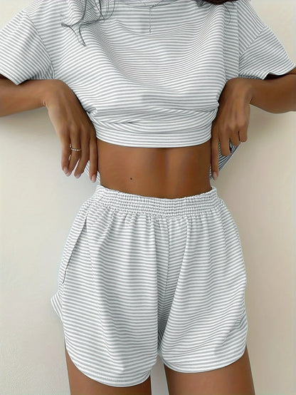 Striped Summer Pajama Set