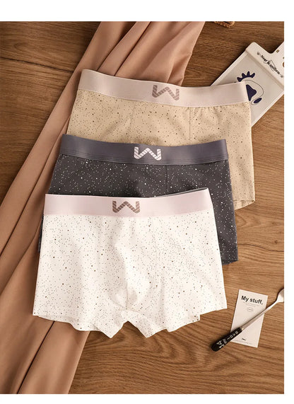 4 PCS SkyPrint Cotton Boxers