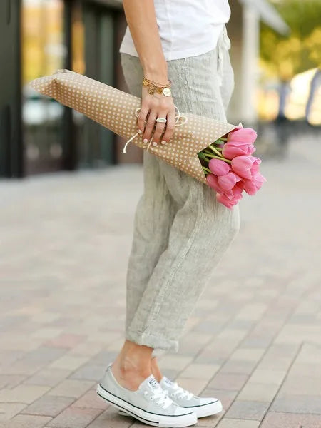 Women Cotton Linen Pants