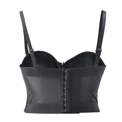 Mesh Push-Up Corset Bralette