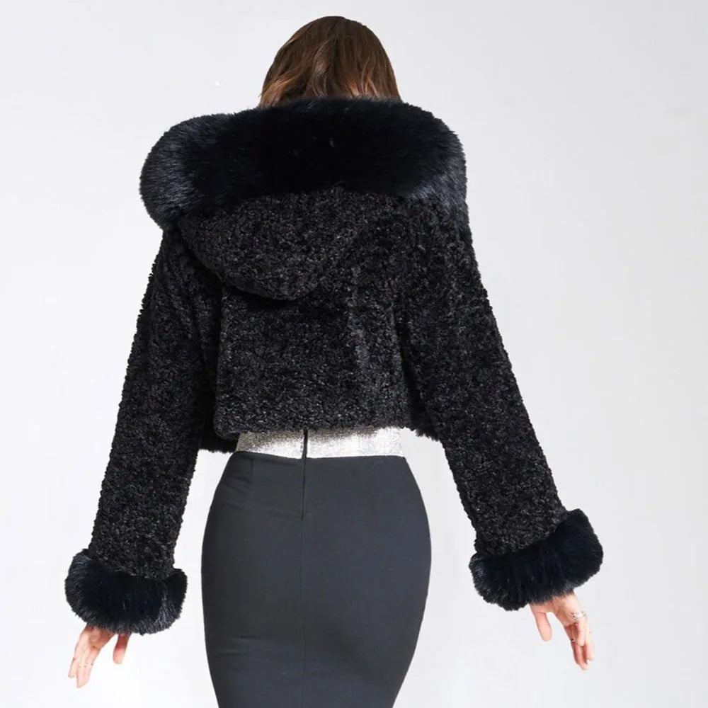 FrostAura™ Faux Fur Jacket