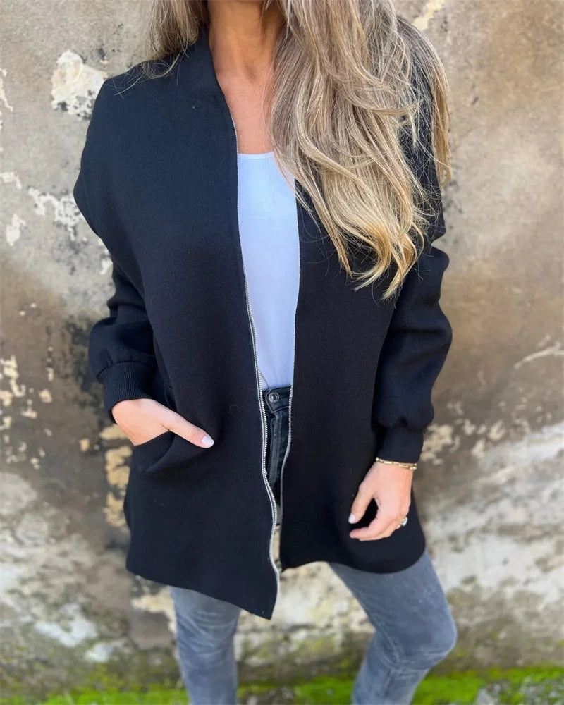 Plus-Size Hooded Jacket