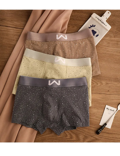 4 PCS SkyPrint Cotton Boxers