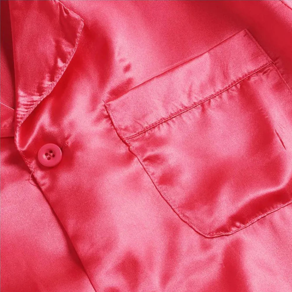 Luxury Ice Silk Pajama Set