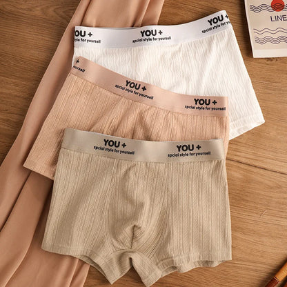 4 PCS - YOU+ Pure Cotton Men's Briefs