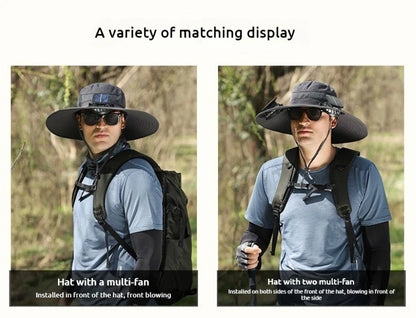 SolarCooler™ – Dual-Powered Fan Hat