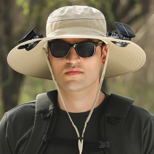 SolarCooler™ – Dual-Powered Fan Hat