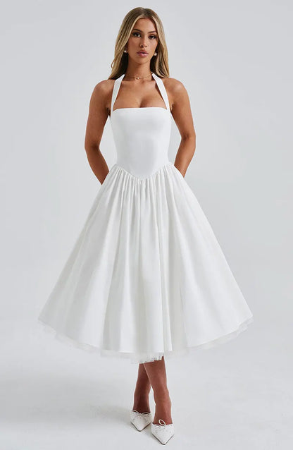 Midnight Muse™ Mesh Bandage Halter Dress