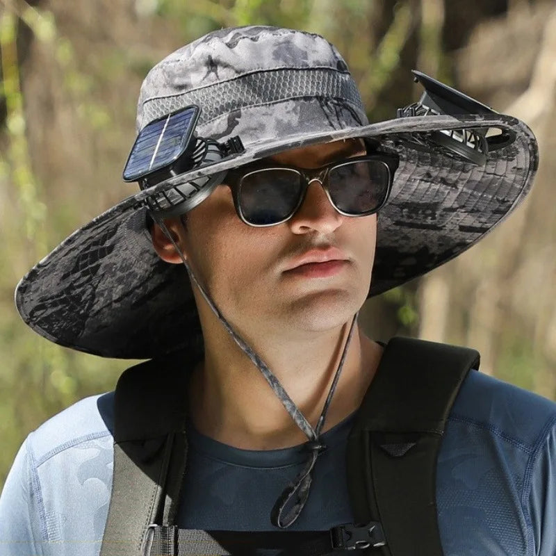 SolarCooler™ – Dual-Powered Fan Hat