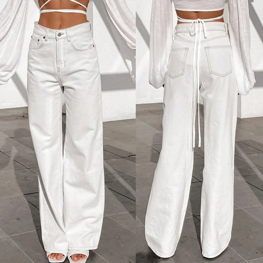 High-Waist Wide Leg Jeans