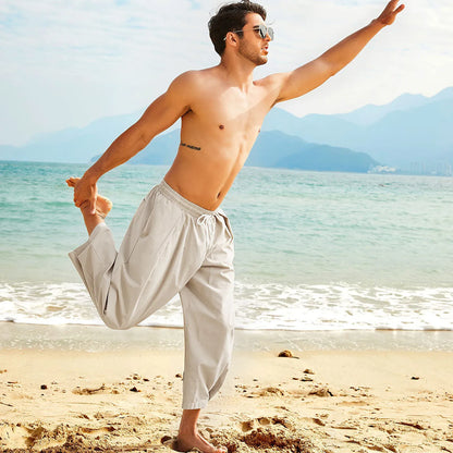 Men's Cotton and Linen Harem Pants