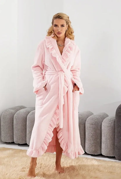 Velura™ Women’s Long Coral Velvet Robe