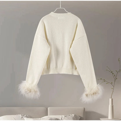 Feather Patchwork Cardigan